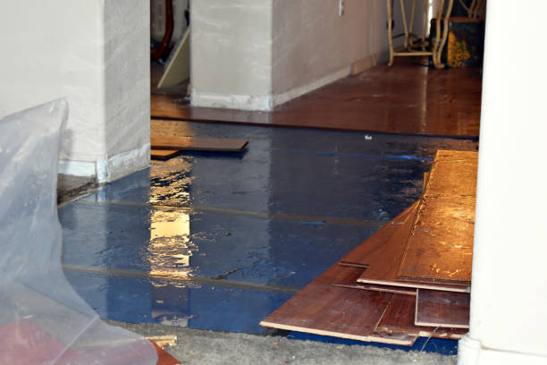 Professional Burst Pipe Cleanup technician working in Raymond, CA
